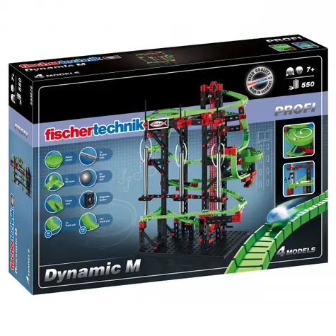 Fischertechnik Profi 533872 Dynamic M / Kuličková dráha / od 7 let / 4 modely / 550 dílů