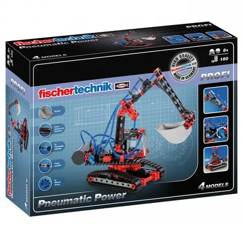 Fischertechnik Profi 533874 Pneumatic Power  / Pneumatické modely / od 8 let / 5 modelů / 200 dílů