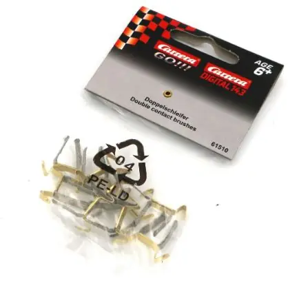 Carrera 61510 GO | D143 - Dvojité kontaktní kartáčky (10ks)