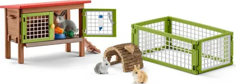 Schleich Farm World 42420 Králíkárna / od 3 let / 8 figurek