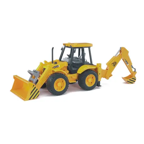 Bruder 02428 Traktor JCB 4CX s čelním nakladačem a lžící / 1:16 / od 3 let