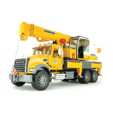 Bruder 02818 MACK Granite s jeřábem Liebherr / 1:16 / od 4 let