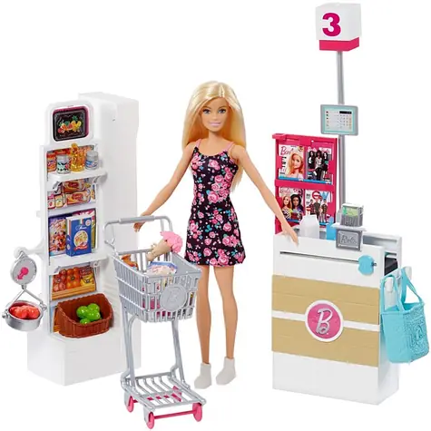 Mattel FRP01 Barbie Supermarket - herní set / věk od 3 let
