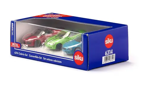Siku Super 6314 Mercedes SLK & Audi R8 Spyder & BMW 645i / od 3 let
