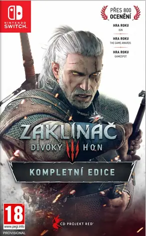 Switch Zaklínač 3: Divoký hon - Kompletní Edice / Akční / České titulky / od 18 let / Hra pro Nintendo Switch