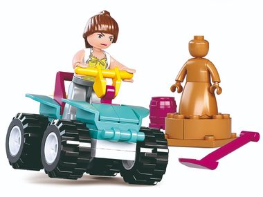 Sluban Girls Dream Holidays M38-B0599 Plážová čtyřkolka / LEGO - kompatibilní / Počet figurek|dílků: 1|54 / od 6 let