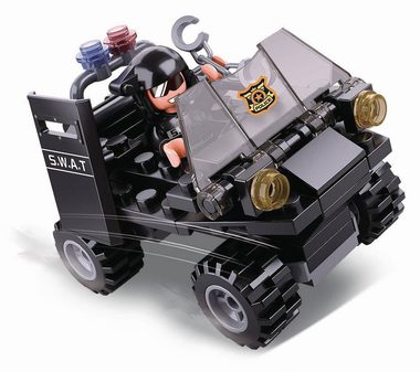 Sluban Policie M38-B0638C SWAT Čtyřkolka / LEGO - kompatibilní / Počet figurek|dílků: 1|73 / od 6 let