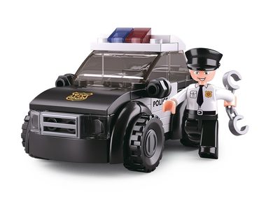 Sluban Policie M38-B0638D Hlídkový vůz / LEGO - kompatibilní / Počet figurek|dílků: 1|88 / od 6 let