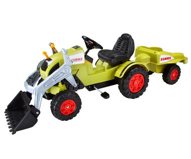 BIG CLAAS Celtis Loader + Trailer zelená / dětské šlapadlo / nosnost 50+25 kg / od 3 let