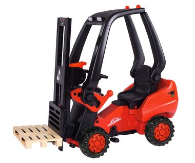 BIG Linde vysokozdvižný vozík / dětské šlapadlo / nosnost 50 kg / od 3 let