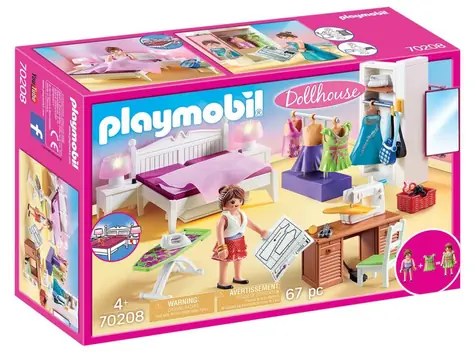 Playmobil® Dollhouse 70208 Ložnice s šicím strojem /od 4 let
