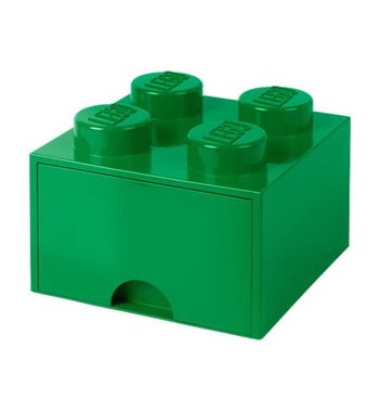 Room Copenhagen 40051734  Úložný box s šuplíkem 250x250x180mm - zelená