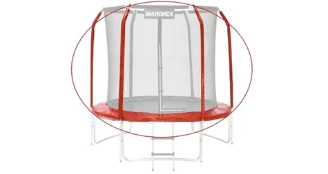 Marimex sada krytu pružin a rukávů pro trampolínu 244 cm - červená