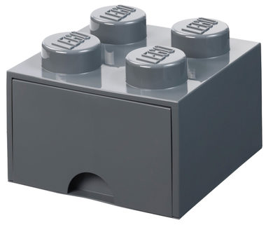 Room Copenhagen 40051754  Úložný box s šuplíkem 250x250x180mm - šedá