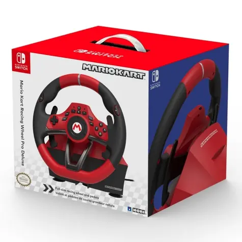HORI Mario Kart Racing Wheel Pro Deluxe černo-červená / pro Nintendo Switch