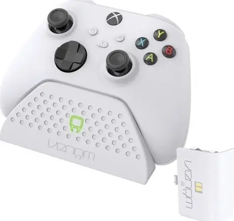 Venom VS2870 bílá / Dokovací stanice pro Xbox S/X/One ovladač / 850mAh baterie
