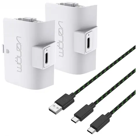 Venom VS2874 2ks bílá / Baterie pro Xbox S/X/One ovladač / 2x 1100mAh