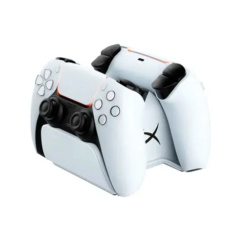 HyperX ChargePlay Duo bílá / Dokovací stanice pro 2 ovladače PS5 