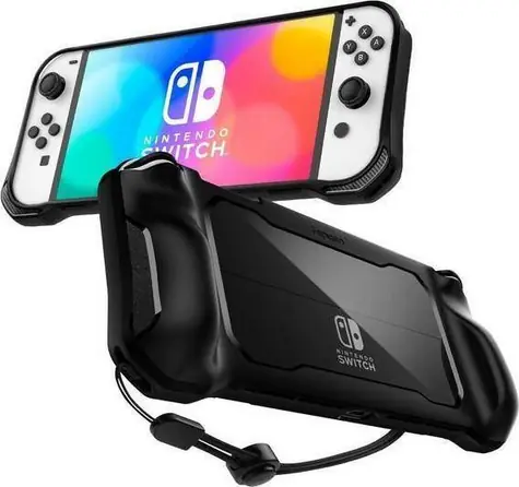 Spigen Rugged Armor ochranný kryt pro Nintendo Switch OLED černá 
