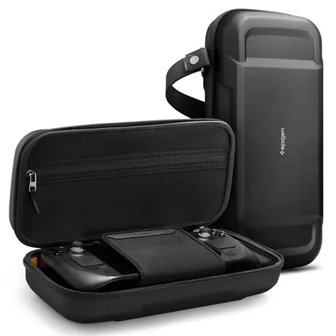 Spigen Rugged Armor Pro Pouch ochranné pouzdro pro Steam Deck černá 