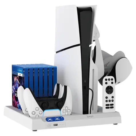 iPega P5S028 All-in-one Nabíjecí Stojan s Chlazením pro PS5/PS5 Slim černá