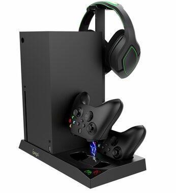 iPega XBX013 Multifunkční Nabíjecí stojan pro Xbox Series X černá