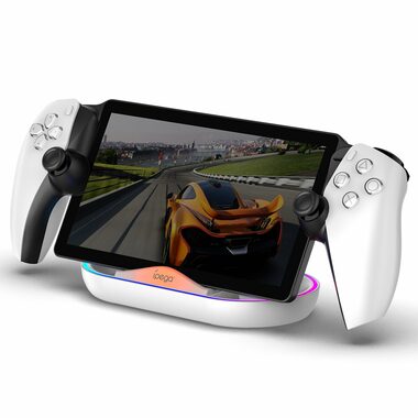iPega P5P02 Charger Dock s RGB pro Playstation Portal Remote Player bílá