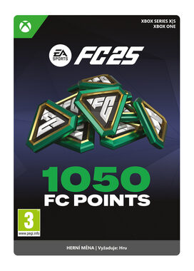 XSX EA SPORTS FC 25: 1050 bodů / El. licence / Sportovní / Angličtina / od 3 let / DLC pro Xbox Series