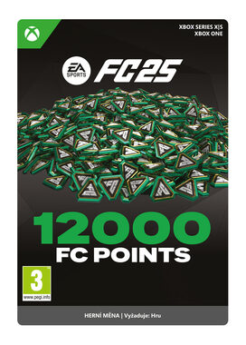 XSX EA SPORTS FC 25: 12000 bodů / El. licence / Sportovní / Angličtina / od 3 let / DLC pro Xbox Series