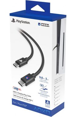 HORI HRP51003 Nabíjecí USB-C kabel pro ovladač PS5 DualSense 3m černá / 2x USB-C (M) / PD 60W