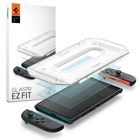 Spigen Glass tR EZ Fit Ochranné sklo pro Nintendo Switch 2 (2ks)