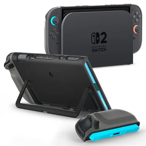 Spigen Nano Pop Ochranný kryt pro Nintendo Switch 2 black sesame
