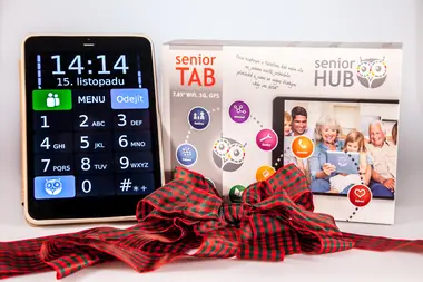SeniorTAB 7.85" / Quad Core 1.3 GHz / 1GB / 8GB ROM / 3G / GPS / Wi-Fi / 2MP+0.3MP / šedý / výprodej