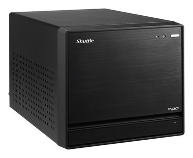 Shuttle XPC Barebone SH370R8 černá / Mini-PC / LGA1151v2 / 4xDDR4 / 4xSATA / 2x M.2  / Bez OS