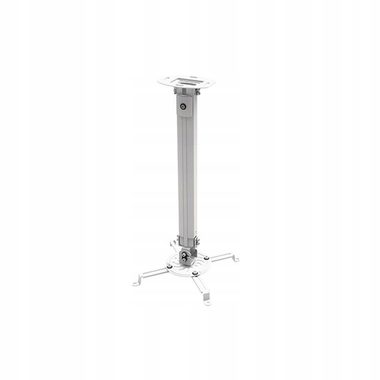 Techly Univerzální stropní držák na projektor 54-90 cm 13.5 kg / otočný 360° / stříbrná