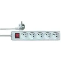 Solight Prodlužovací přívod 5 zásuvek / Solid / vypínač / délka 3 m