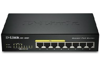 D-Link DGS-1008P / Switch / 8-port 10/100/1000 Mbps / 4x PoE