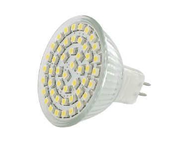 WE LED žárovka 48 x SMD 2.7W GU5.3 / refl / bílá 