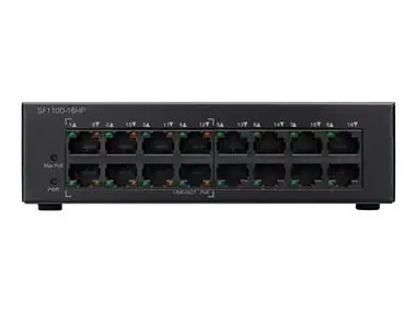 Cisco SF110D-16HP-EU / Desktop Switch / 16x RJ-45 100M / PoE 