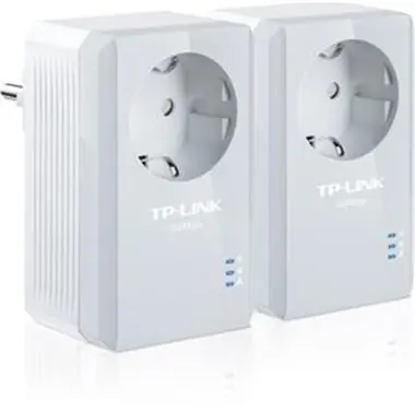 TP-Link TL-PA4010P Starter Kit / Powerline Adaptér AV500 / LAN + AC zásuvka / HomePlug AV / 2 ks