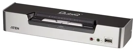 ATEN CS1642A / 2-port DVI Dual View USB 2.0 KVMP Switch / 2.1 Surround Sound