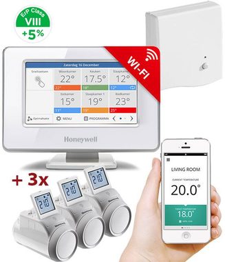 Honeywell Evohome Starter Set CZ / Evohome Touch WiFi + 3x termohlavice + BDR91 / +5% ErP 8