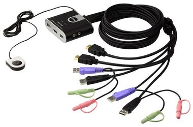 ATEN CS-692 / 2-port HDMI KVM USB2.0 mini / audio / 1.2m kabely / DO