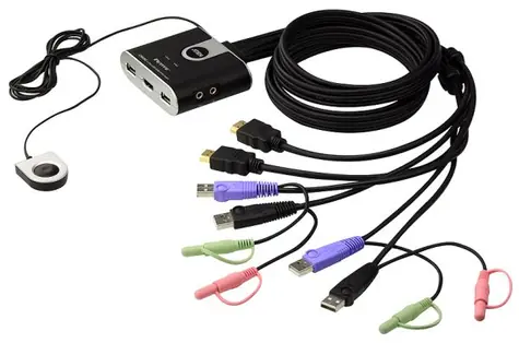 ATEN CS-692 / 2-port HDMI KVM USB2.0 mini / audio / 1.2m kabely / DO