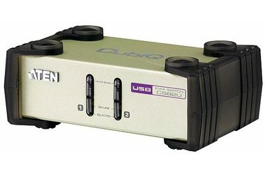 ATEN CS-82U / 2-port KVM PS2+USB / 1.2m kabely