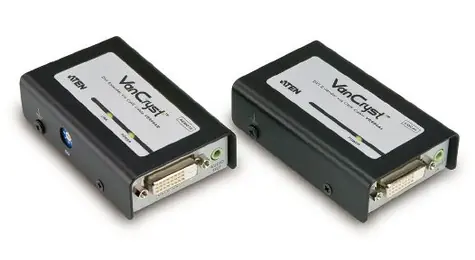 ATEN DVI Video-Audio Extender po Cat5E/Cat6 kabelu RJ-45 / 60m 