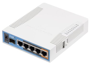 MikroTik RB962UiGS-5HacT2HnT bílá / RouterBOARD / 720 MHz / 128MB RAM / 5x LAN / hAP