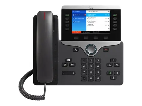 Cisco IP Phone 8851 černá / Telefon VoIP / SIP / RTCP / RTP / SRTP / SDP / 5 řádků