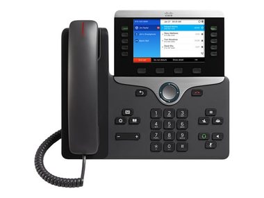Cisco IP Phone 8851 (určeno pro Cisco UC Manager) černá / Telefon VoIP / SIP / RTCP / RTP / SRTP / SDP / 5 řádků