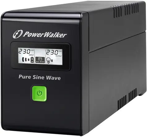 PowerWalker VI 600 SW / záložní zdroj UPS / 600 VA / 360 W / 2x FR / RJ11 / RJ45 / USB